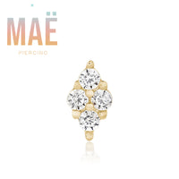MAË - 14k Gold - Tinkle - Cz - Threadless end