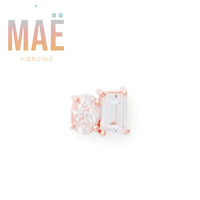 MAË - 14k Gold - Two Of A Kind - Cz - Threadless end