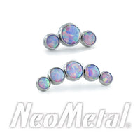 Neometal - Curved Cabochon Clusters - threadless ends