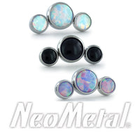 Neometal - Curved Cabochon Clusters - threadless ends