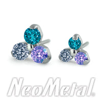 Neometal - Dreamland 3 gem trinity - threadless ends