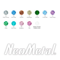 Neometal - Trillion gem - threadless ends
