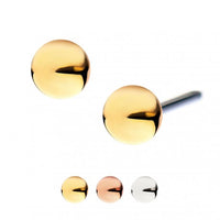 Invictus - 14Kt Gold Threadless Ball Top