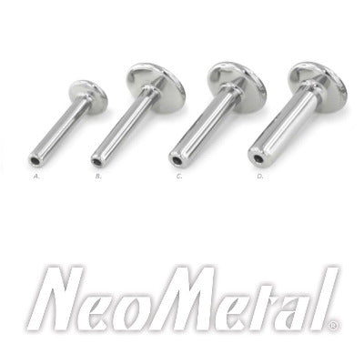 Neometal - Threadless titanium labret posts/stems
