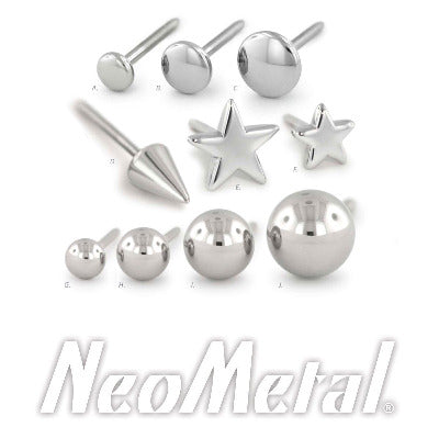Neometal - Assorted threadless ends