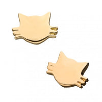 Invictus - 14Kt Yellow Gold Threadless Plain Cat Top