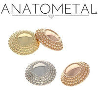 Anatometal - 18k Gold Threadless Hera ends