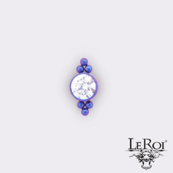 LeRoi SS316L Labrets w/haute couture tops