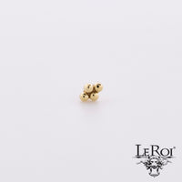 LeRoi - 4 Bead cluster - 14k Threadless End
