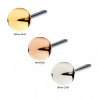 Invictus - 14Kt Gold Threadless Ball Top