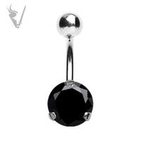 Valkyrie - Steel banana w/large stone (ext threads)