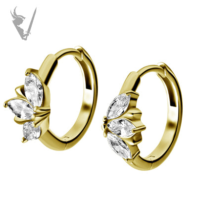 Valkyrie - Gold PVD Stainless steel ear hoops