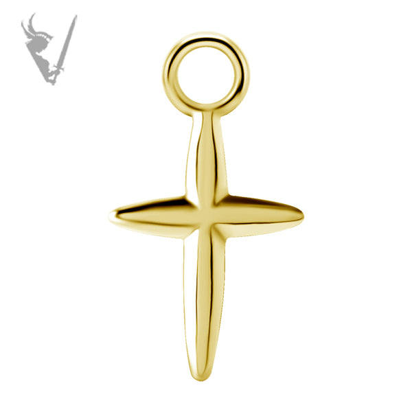 Valkyrie - CoCR/gold PVD - Cross charm