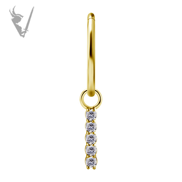 Valkyrie - CoCR/gold pvd charm set w/zirconia