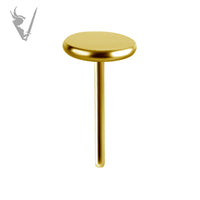 Valkyrie - Flat disc  - Titanium Gold Pvd Threadless End