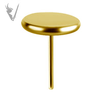 Valkyrie - Flat disc  - Titanium Gold Pvd Threadless End