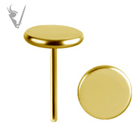Valkyrie - Flat disc  - Titanium Gold Pvd Threadless End