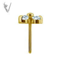 Valkyrie - Threadless titanium gold PVD trinity attachment