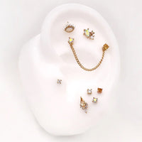Buddha Jewelry Organics - Afterglow - Citrine + CZ Threadless End