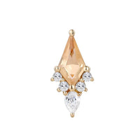 Buddha Jewelry Organics - Afterglow - Citrine + CZ Threadless End
