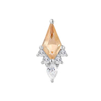 Buddha Jewelry Organics - Afterglow - Citrine + CZ Threadless End