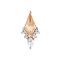 Buddha Jewelry Organics - Afterglow - Citrine + CZ Threadless End