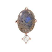 Buddha Jewelry Organics - Descendant Labradorite + Topaz - Threadless End