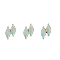 Buddha Jewelry Organics - Double Zuri marquise opal - Threadless En