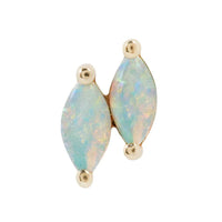 Buddha Jewelry Organics - Double Zuri marquise opal - Threadless En