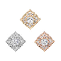 Buddha Jewelry Organics -Grace CZ - Threadless End