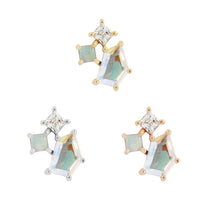 Buddha Jewelry Organics - L.yra - Mercury mist topaz + opal + CZ - Threadless End