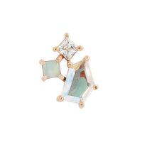 Buddha Jewelry Organics - L.yra - Mercury mist topaz + opal + CZ - Threadless End