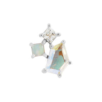 Buddha Jewelry Organics - L.yra - Mercury mist topaz + opal + CZ - Threadless End