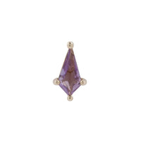 Buddha Jewelry Organics - Mini Soho - Kite cut Amethyst - Threadless End