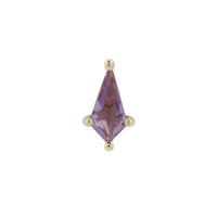 Buddha Jewelry Organics - Mini Soho - Kite cut Amethyst - Threadless End