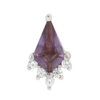 Buddha Jewelry Organics - Noble - Amethyst + cz- Threadless End