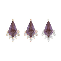 Buddha Jewelry Organics - Noble - Amethyst + cz- Threadless End