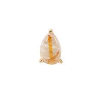 Buddha Jewelry Organics - Rutilated Quartz Pear - Threadless End