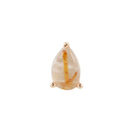 Buddha Jewelry Organics - Rutilated Quartz Pear - Threadless End