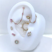 Buddha Jewelry Organics - Staxx - Pink Sapphire - Threadless End
