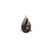 Buddha Jewelry Organics - Tourmalated Quartz Pear - Threadless End