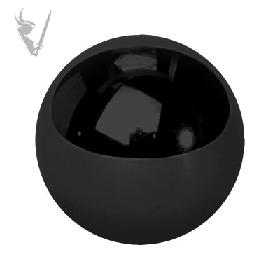 Valkyrie - Stainless black PVD dimpled captive bead