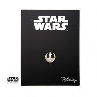 Invictus - 14Kt Yellow Gold Threadless Star Wars Pave Set Clear CZ Rebel Symbol Top