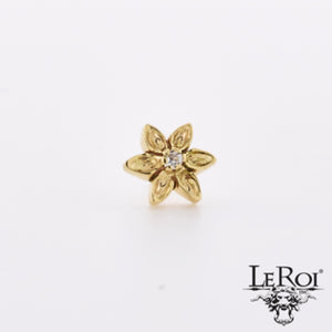 LeRoi - 6 petal lotus  - 14k Threadless End