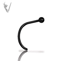 Valkyrie - Stainless steel black PVD pigtail nosestud (ball)