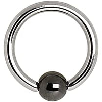 Valkyrie - Titanium Captive bead ring 18g/16g/14g