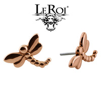 LeRoi - Dragon fly - 14k Threadless End