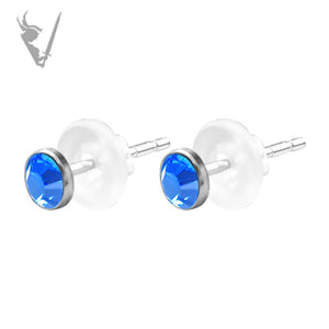Valkyrie -  Stainless steel ear studs set w/ premium zirconia