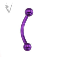 Valkyrie - Titanium anodized curved eyebrow barbells