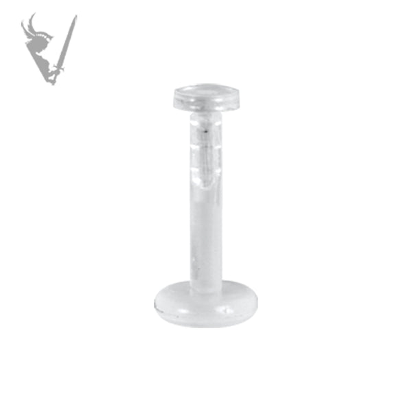 Valkyrie - BIOPLAST® Labret retainer w/clear disc